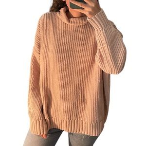 Pale pink turtleneck from Aerie